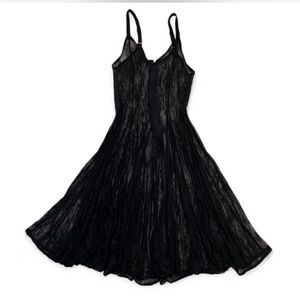 Vintage lace maxi slip dress